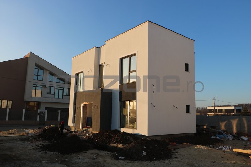 Otopeni, vila individuala P+1, 4 camere, 3 dormitoare, 3 bai, 131 mp utili, teren 350 mp