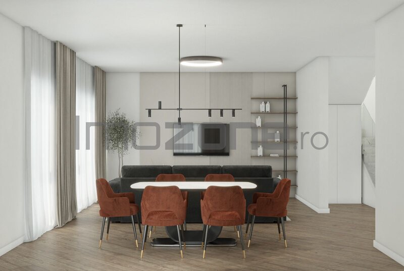 Otopeni, vila individuala P+1, 4 camere, 3 dormitoare, 3 bai, 131 mp utili, teren 350 mp