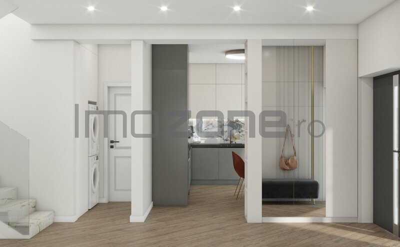 Otopeni, vila individuala P+1, 4 camere, 3 dormitoare, 3 bai, 131 mp utili, teren 350 mp