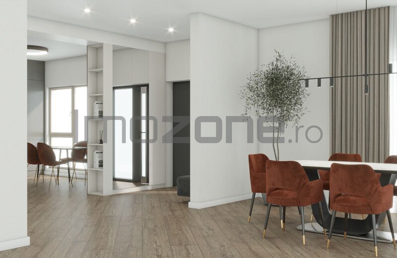 Otopeni, vila individuala P+1, 4 camere, 3 dormitoare, 3 bai, 131 mp utili, teren 350 mp